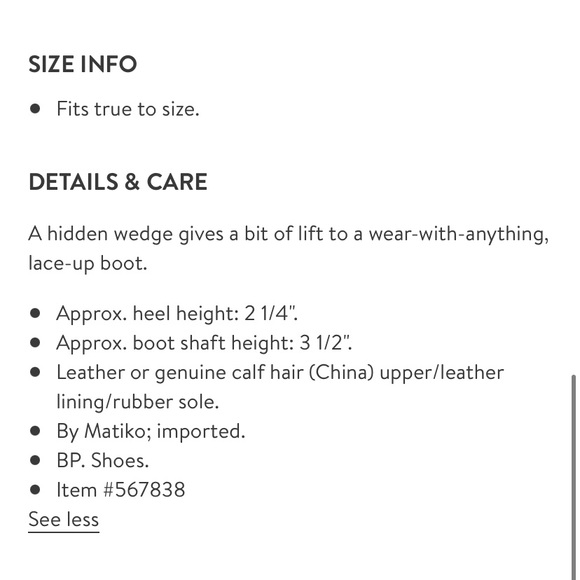 Matiko Sharon Black Hidden Heel Leather Boots 6.5 - Picture 11 of 11